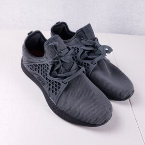 Inzcou Mens Walking Shoes Dark Grey Mesh Casual Sneakers Size 44 EU 10.5 US
